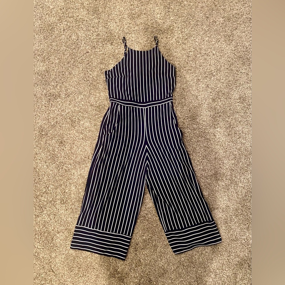 Striped Navy Romper